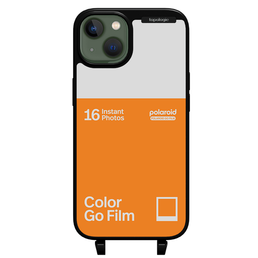 Polaroid x Topologie Bump Phone Case / Matte Black / Color Go Film Tangerine