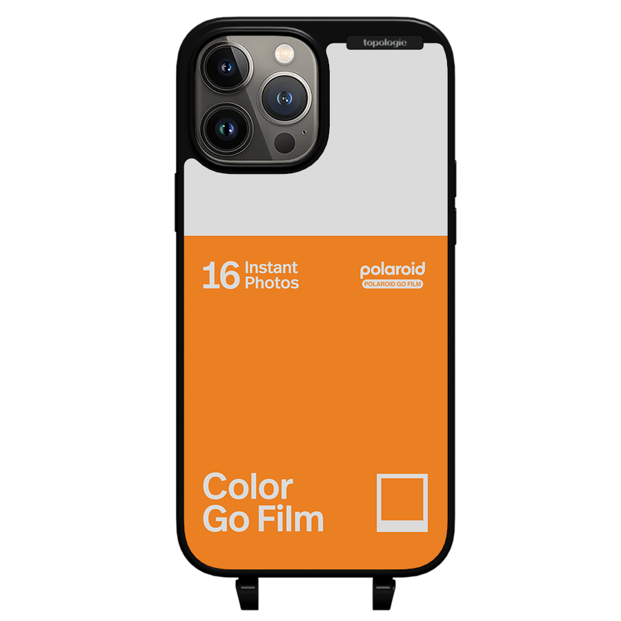 Polaroid x Topologie Bump Phone Case / Matte Black / Color Go Film Tangerine