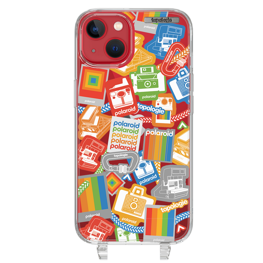 Polaroid x Topologie Bump Phone Case / Clear / Stickers