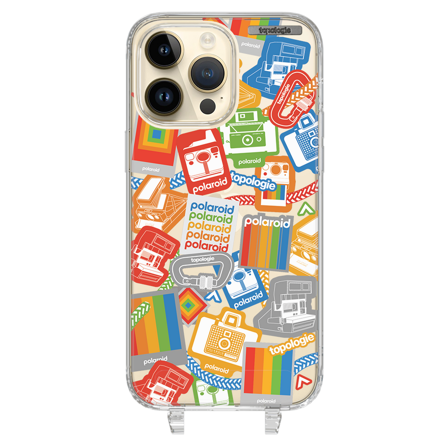 Polaroid x Topologie Bump Phone Case / Clear / Stickers