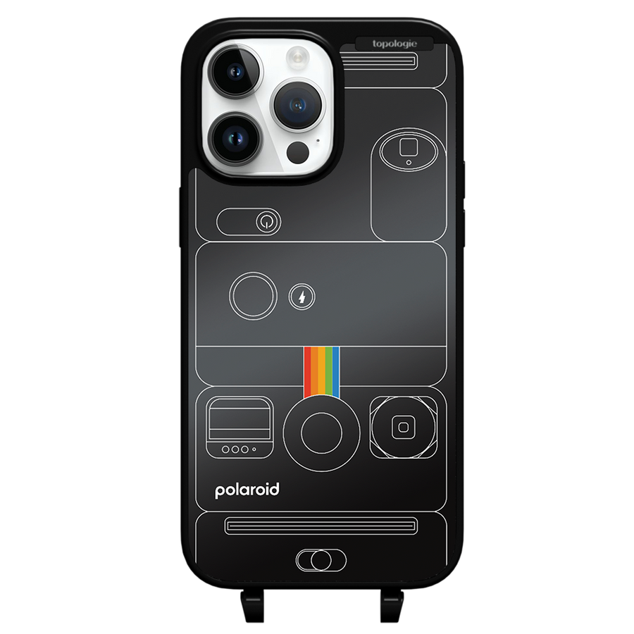 Polaroid x Topologie Bump Phone Case / Matte Black / Black Mirror / Camera Black