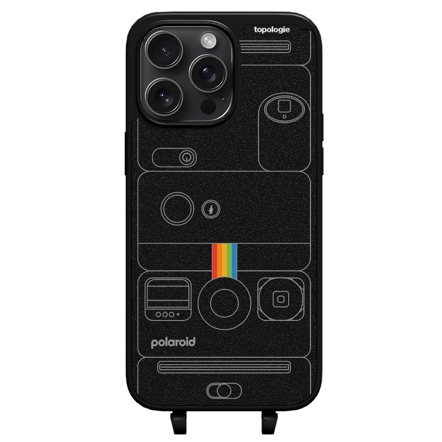 Polaroid x Topologie Bump Phone Case / Matte Black / Camera Black