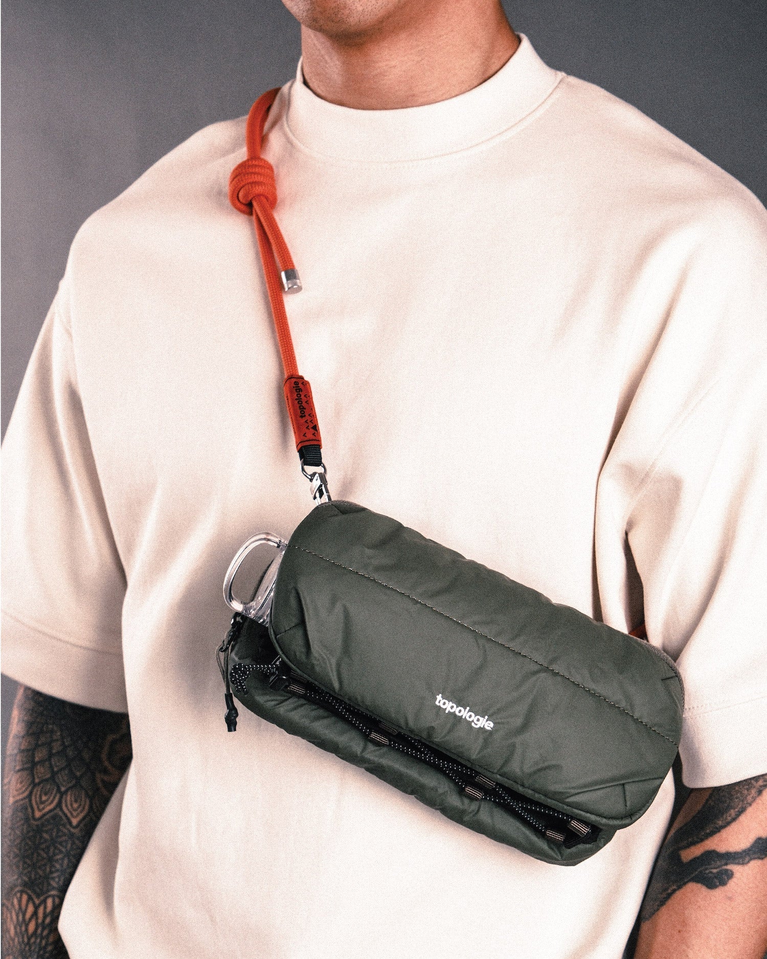 Bottle Sacoche / Puffer Black / 8.0mm Black Lattice