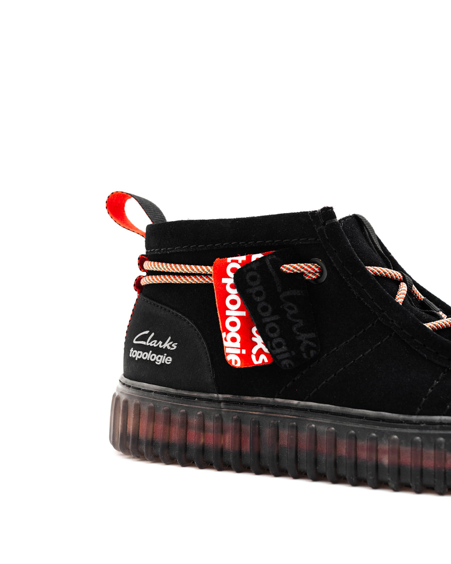Topologie x Clarks Footwear Torhill Hi / Interest Black