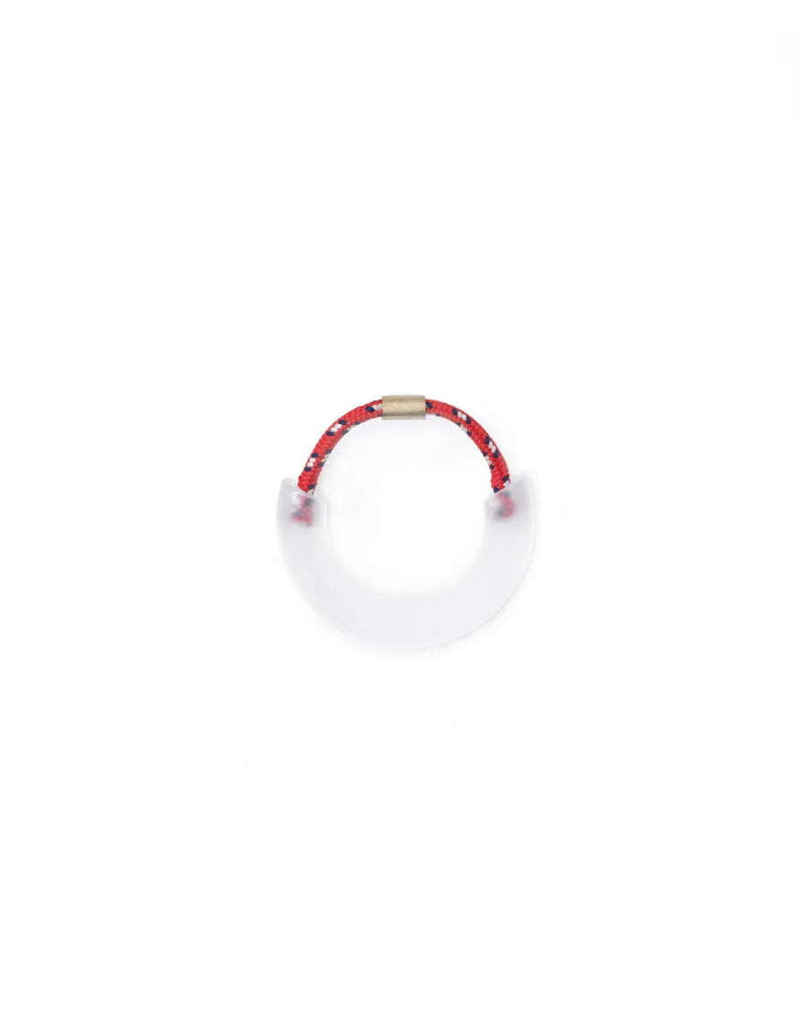 Camilla De Feo Rope Hoop Earring / Red 3.0mm