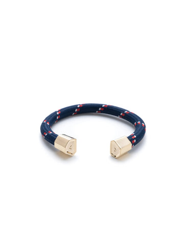 Hex Rope Cuff / Navy Patterned