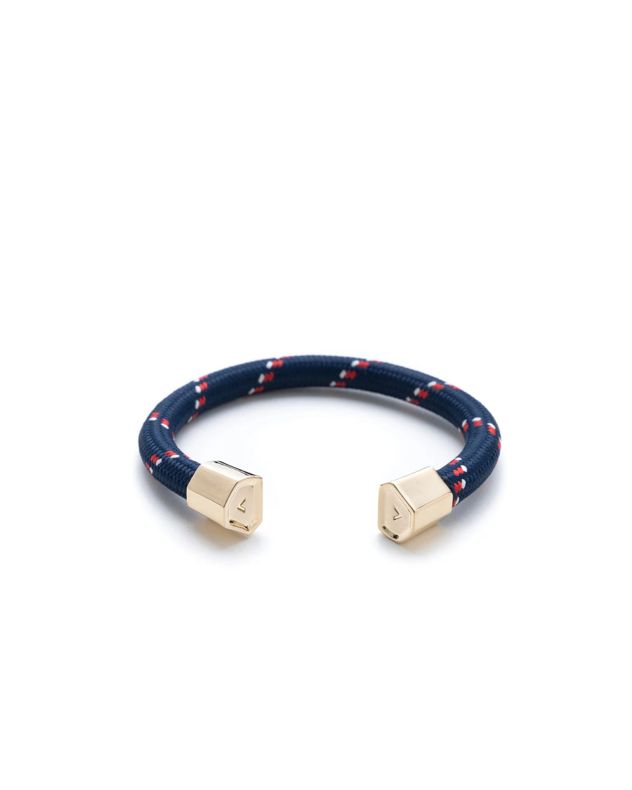 Hex Rope Cuff / Navy Patterned