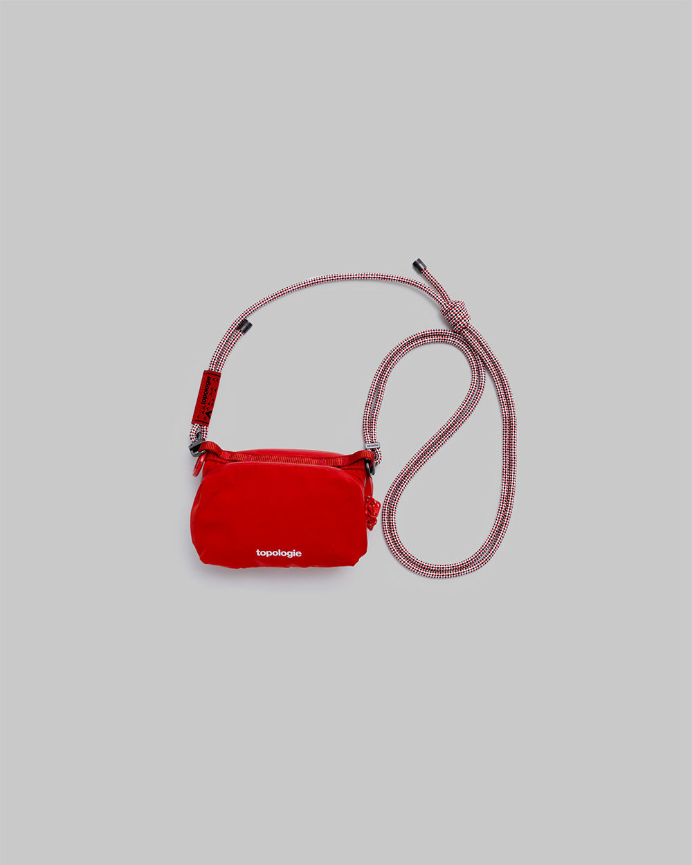 Mini sacoche pour bouteilles / Topologie Rouge / Corde de 6,0 mm / Treillis roux