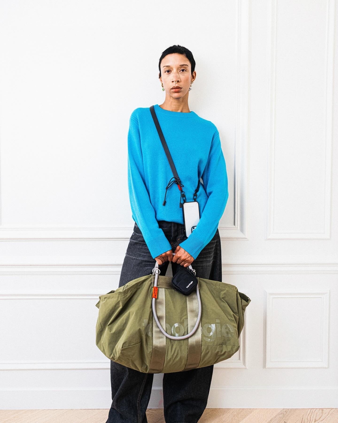 Mini Tinbox / Moss (Bomber) / Sangle To-go Regular / Bleu islandais