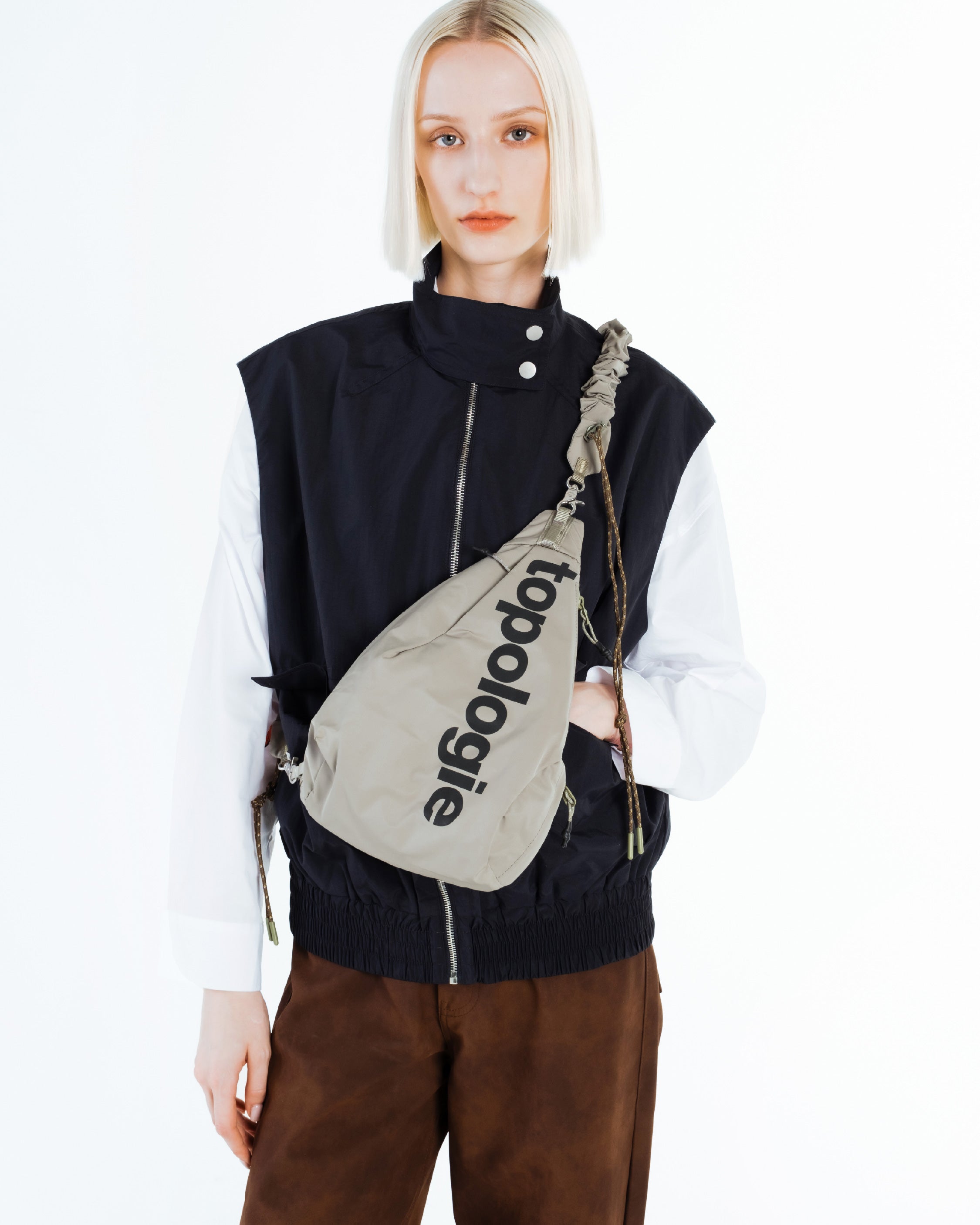 Sling Messenger Small / Moss / Sling polyvalent / Bleu marine