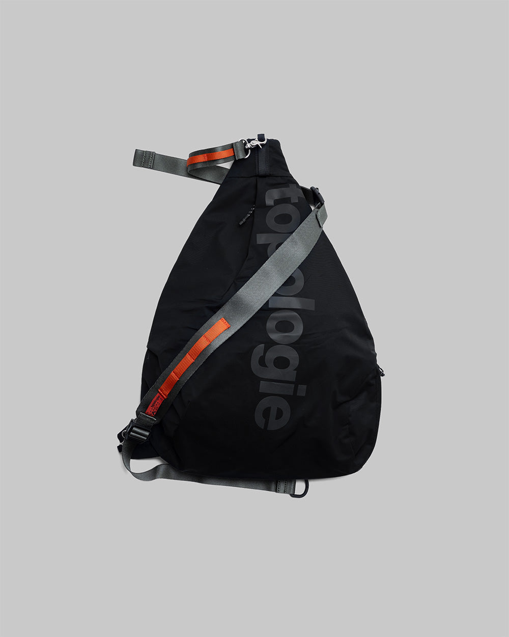 Sac à bandoulière Sling Messenger Large / Noir / Bandoulière Utility Sling Wide / Motif bois