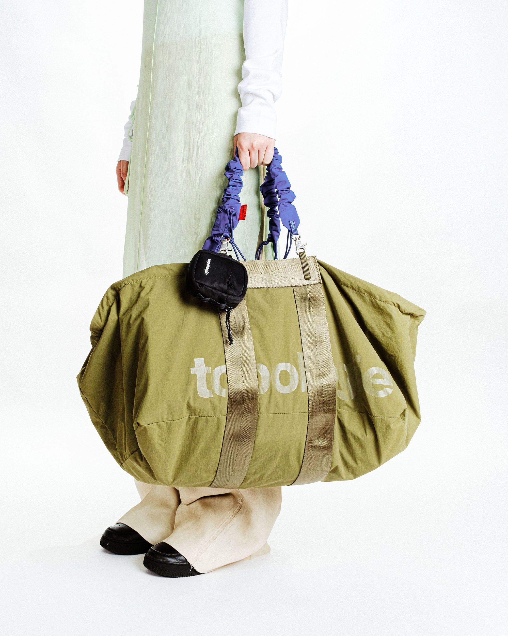 Summit Duffle Large / Black / 10mm Rope / Green Patterned
