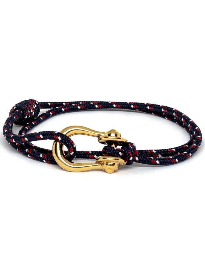 Kalymnos / Navy Patterned & Gold