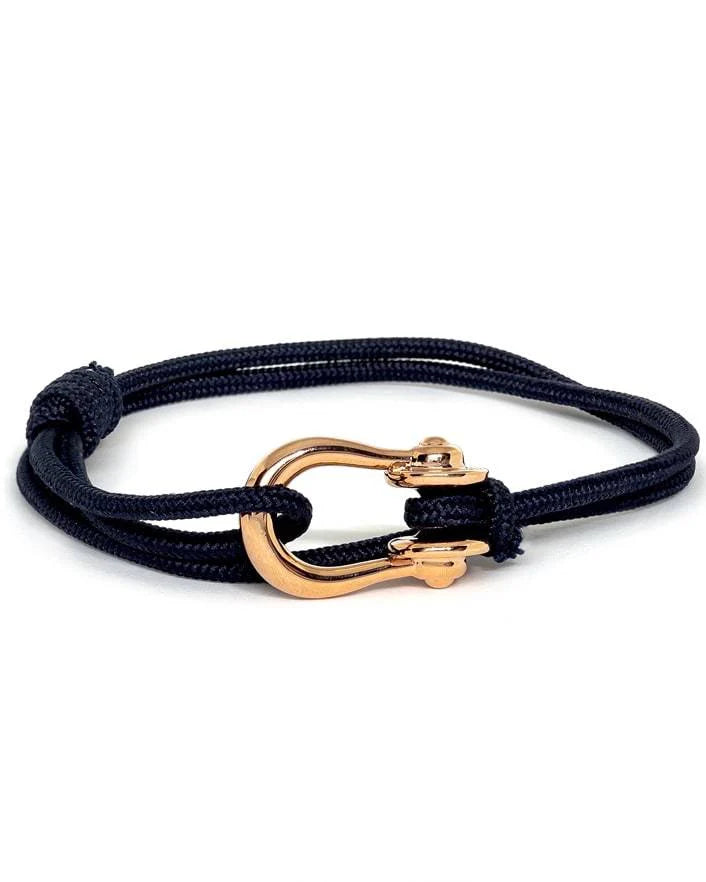 Kalymnos / Navy Solid & Rose Gold