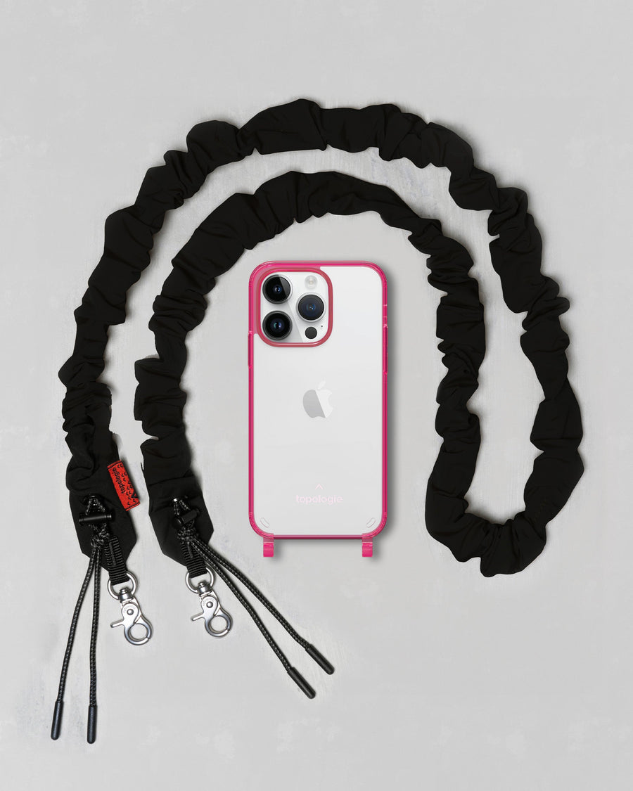 Verdon Phone Case / Neon Pink / Bungee Strap Black
