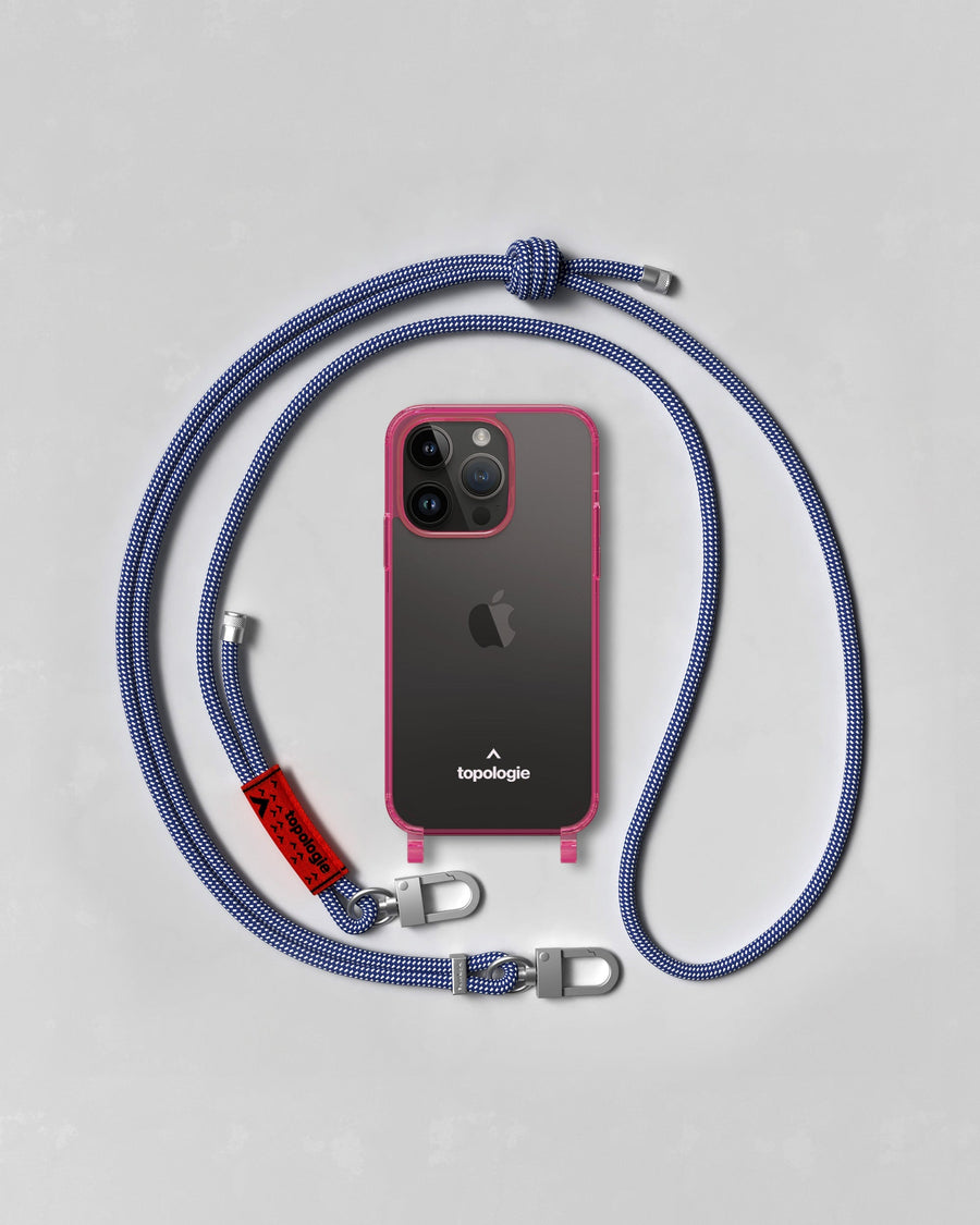 Verdon Phone Case / Neon Pink / 6.0mm Future Blue Patterned