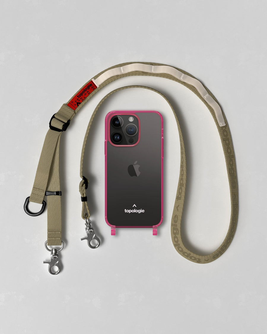 Verdon Phone Case / Neon Pink / Utility Sling Khaki