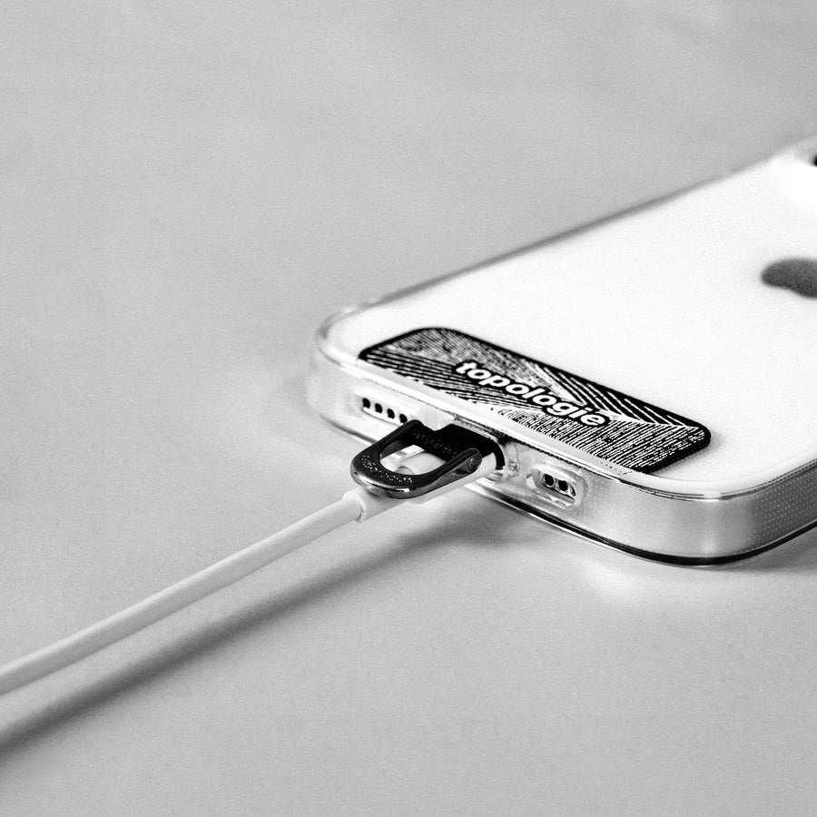 Phone Strap Adapter + Cordon 6.0mm / Ardoise Réfléchissant