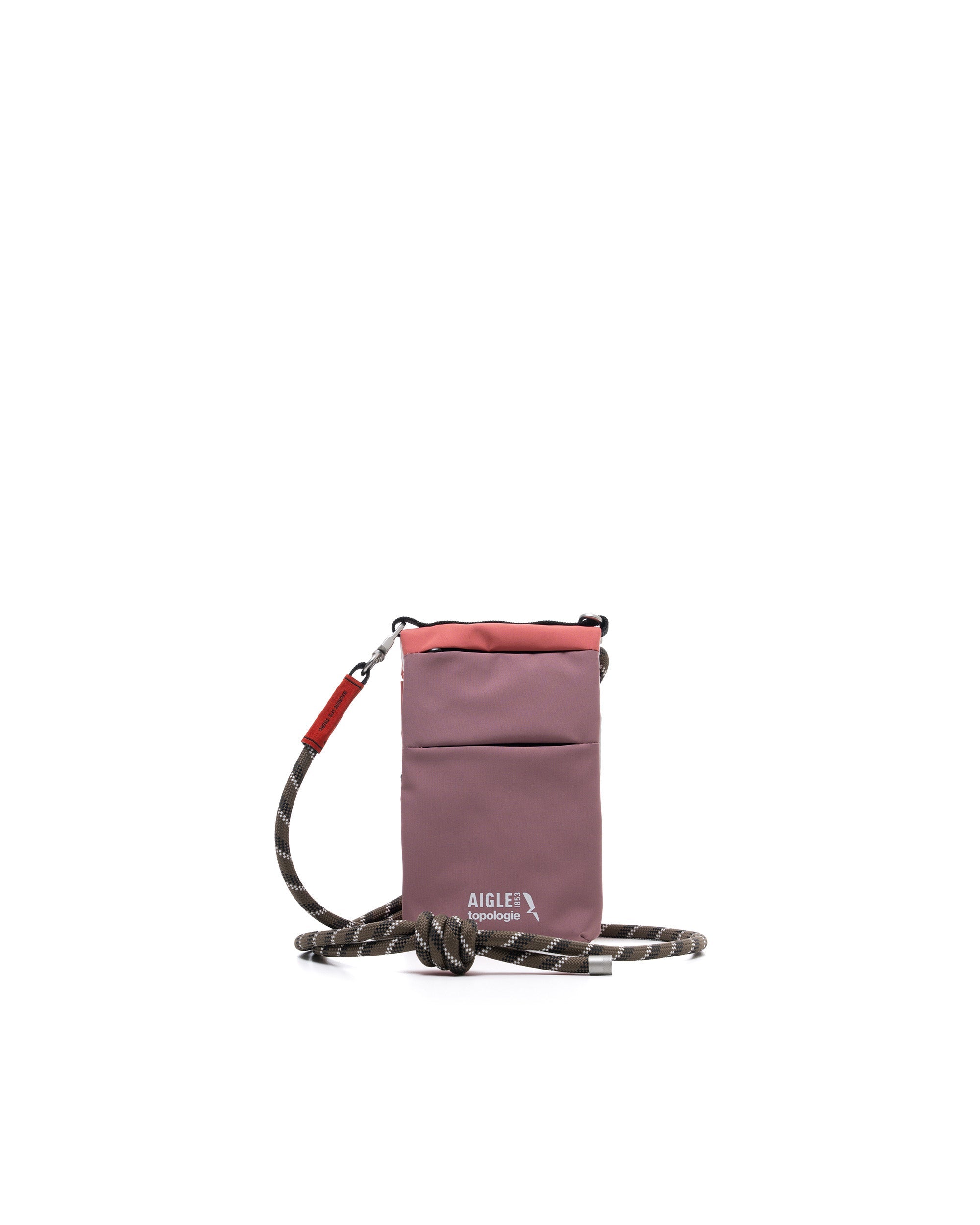 Topologie x Aigle Trio Colour Phone Sacoche / Gris Rose / 8.0mm Rope / Cedar Patterned