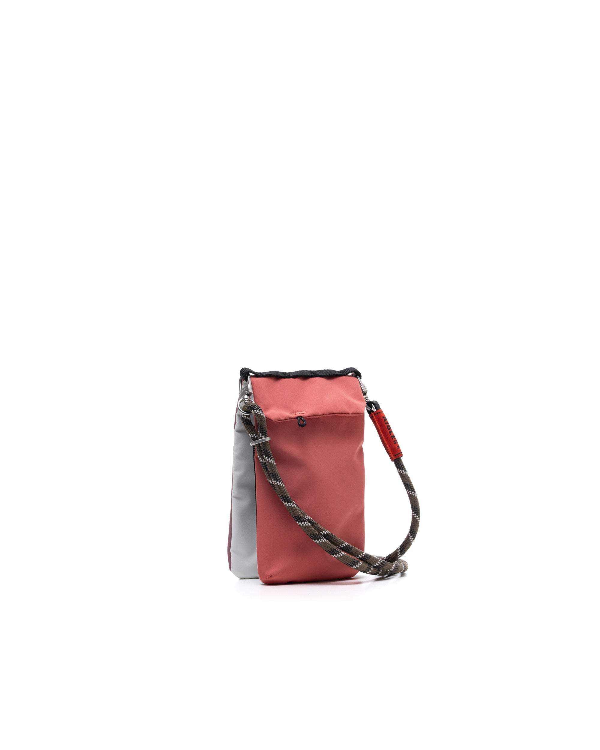 Topologie x Aigle Trio Colour Phone Sacoche / Gris Rose / 8.0mm Rope / Cedar Patterned