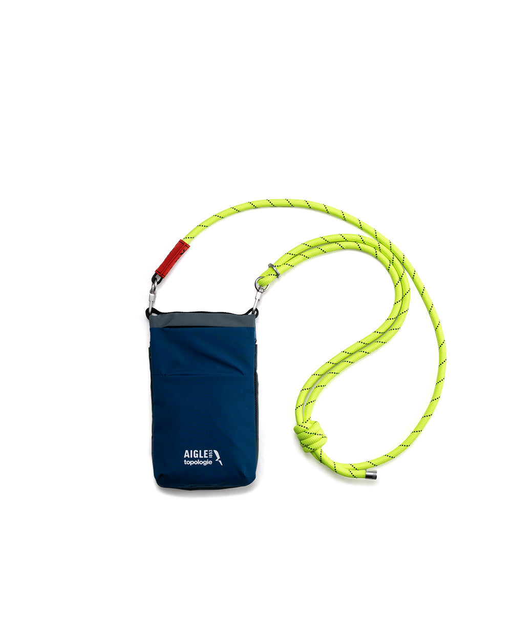 Topologie x Aigle Trio Sacoche pour téléphone multicolore / Poseidon / Corde de 8,0 mm / Hélice jaune fluo