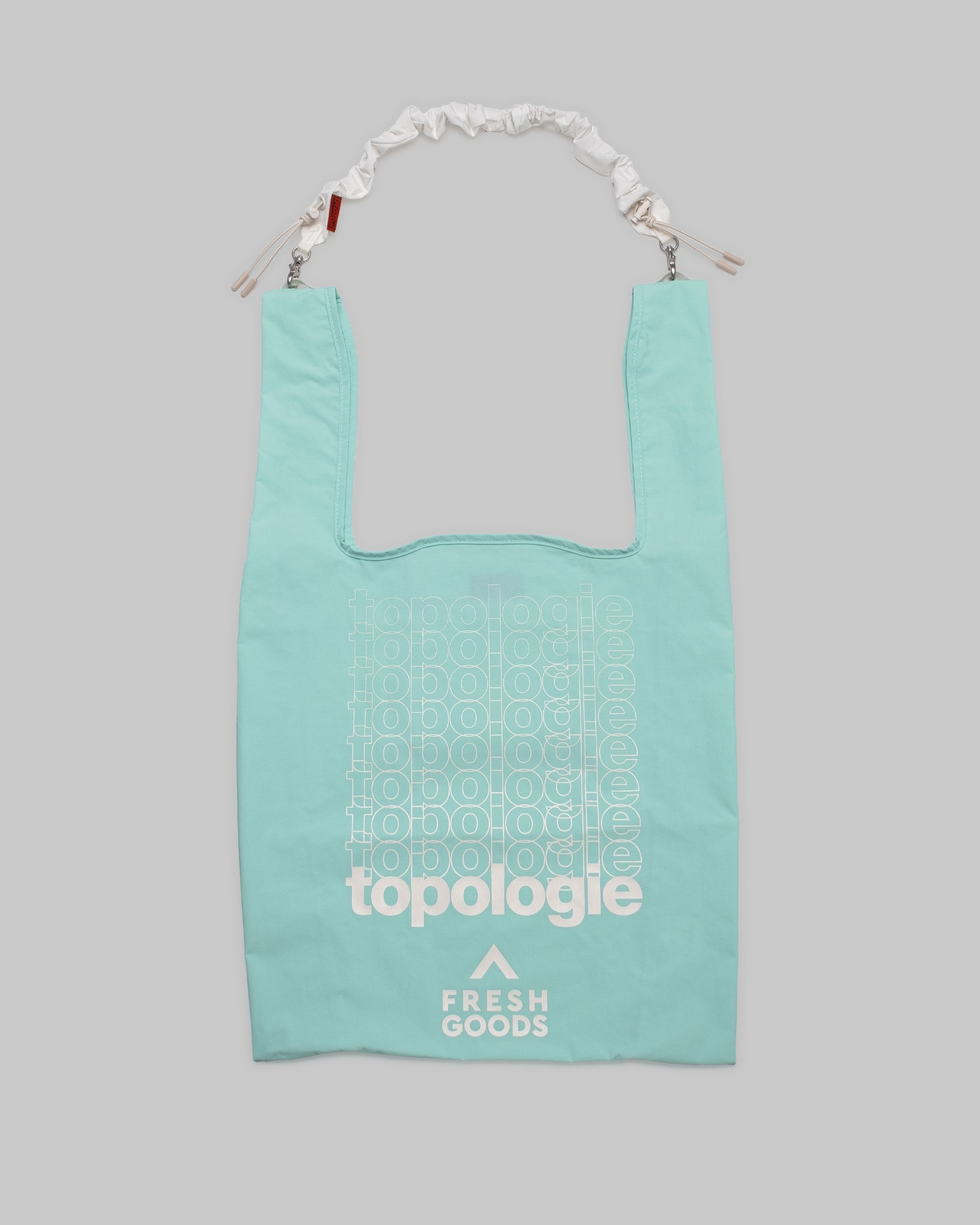 Sac « Konbini » / Menthe / Effet papier / Dragonne élastique / Guimauve / Satin technique