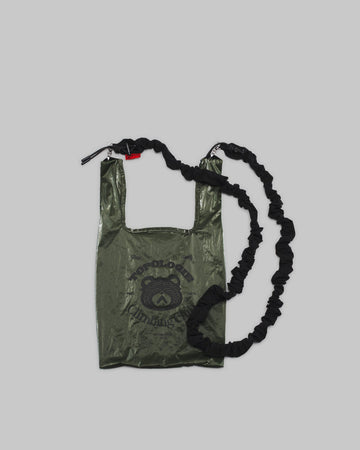 Mini Konbini / Deep Forest Metallic / Metallic / Bungee Strap / Black Satin