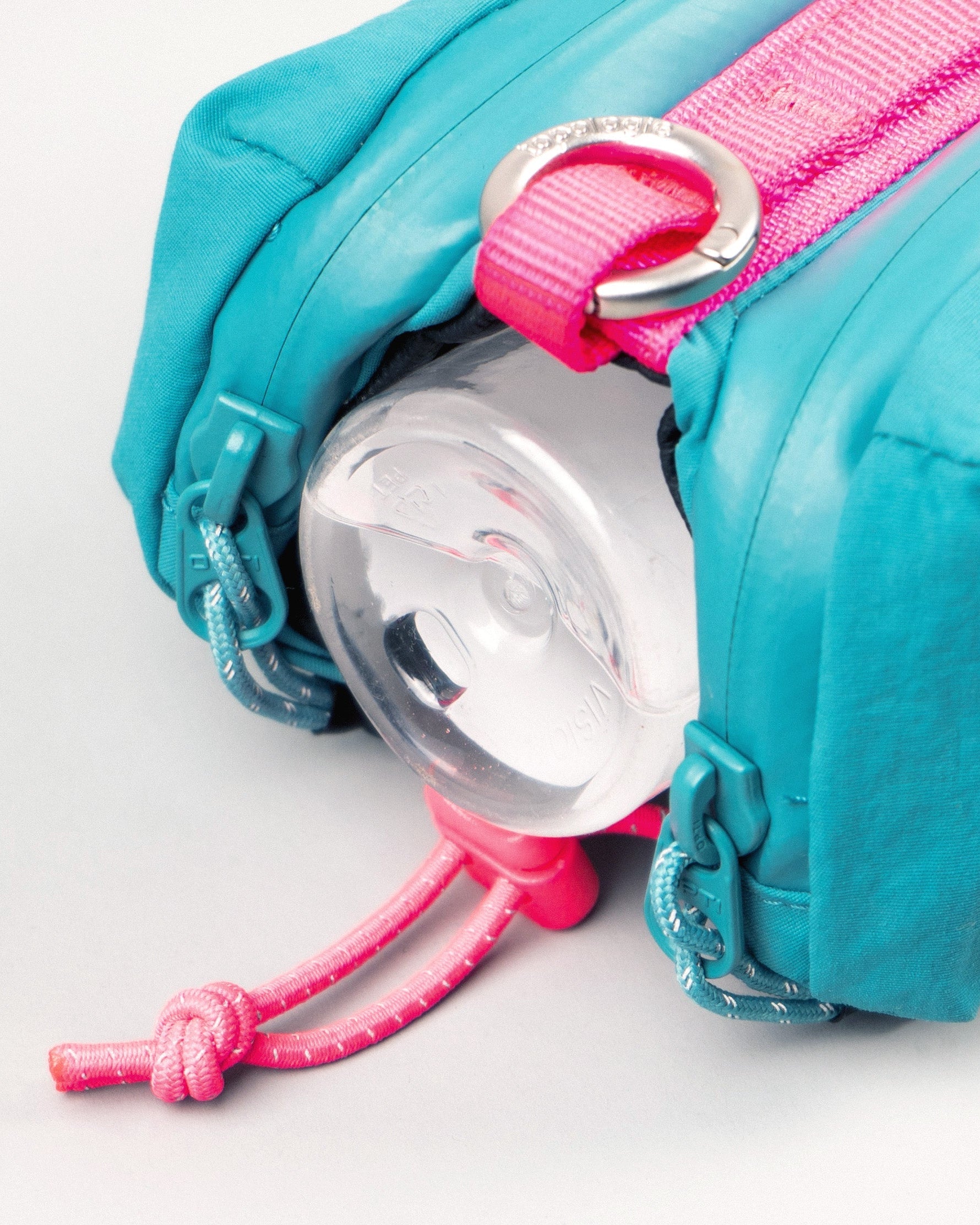 Mini Bottle Sacoche / Copper / Taupe (Bomber) / Bungee Wrist Strap / Electric Purple (Tech Sateen)