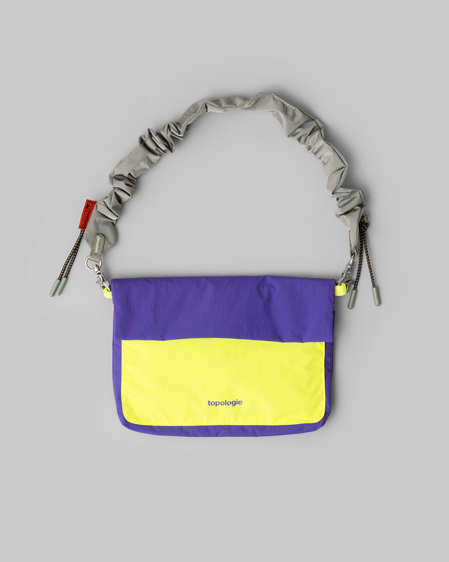 Musette Medium / Electric Purple / Neon Yellow (Papery) / Bungee Wrist Strap / Moss