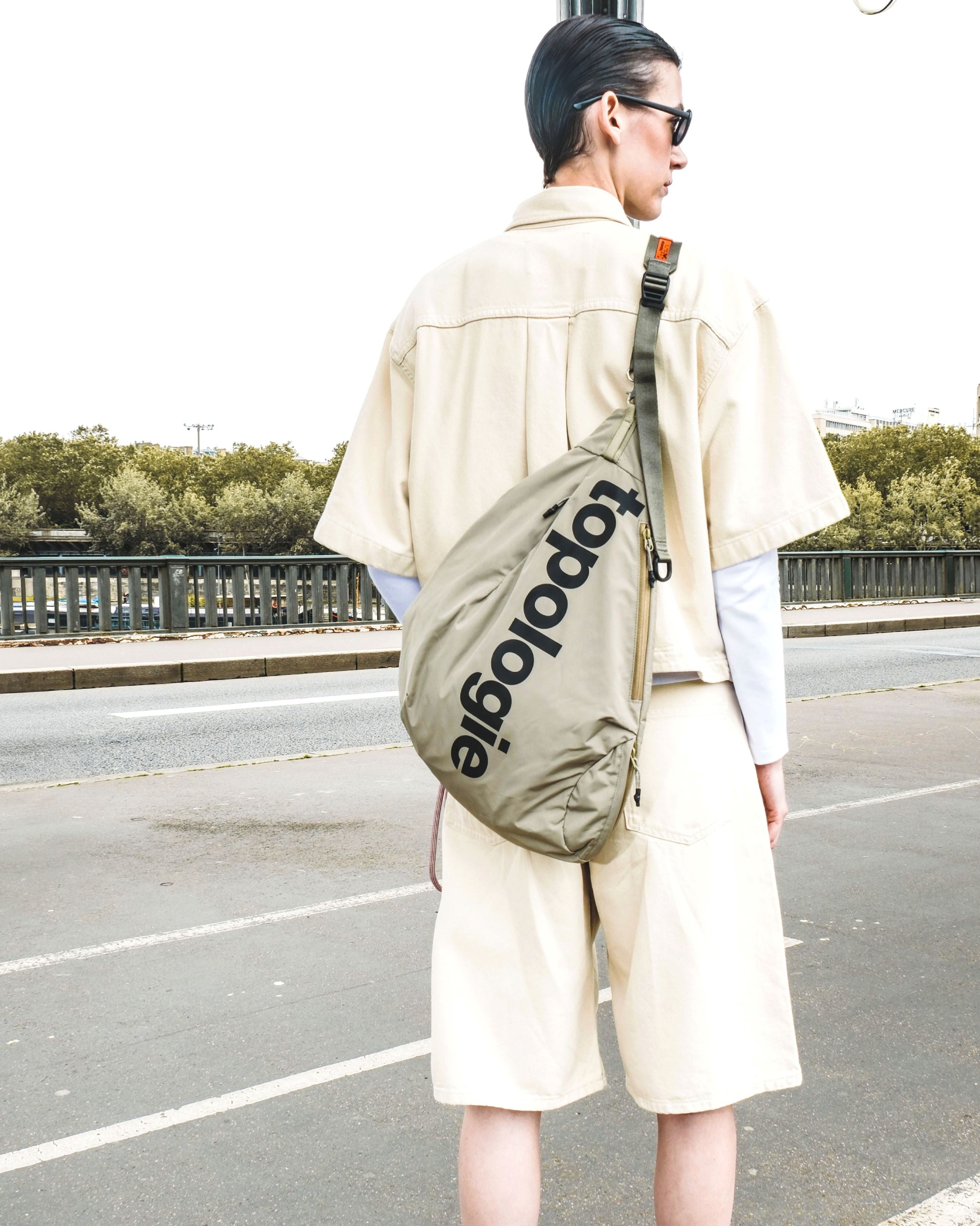 Sac à bandoulière Sling Messenger Large / Moss / Sac à bandoulière Utility Sling Wide / Mocha