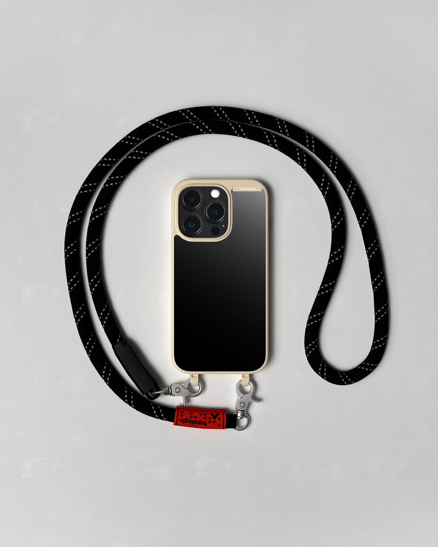 Bump Phone Case / Matte Sand / Black Mirror / 10mm Black Reflective