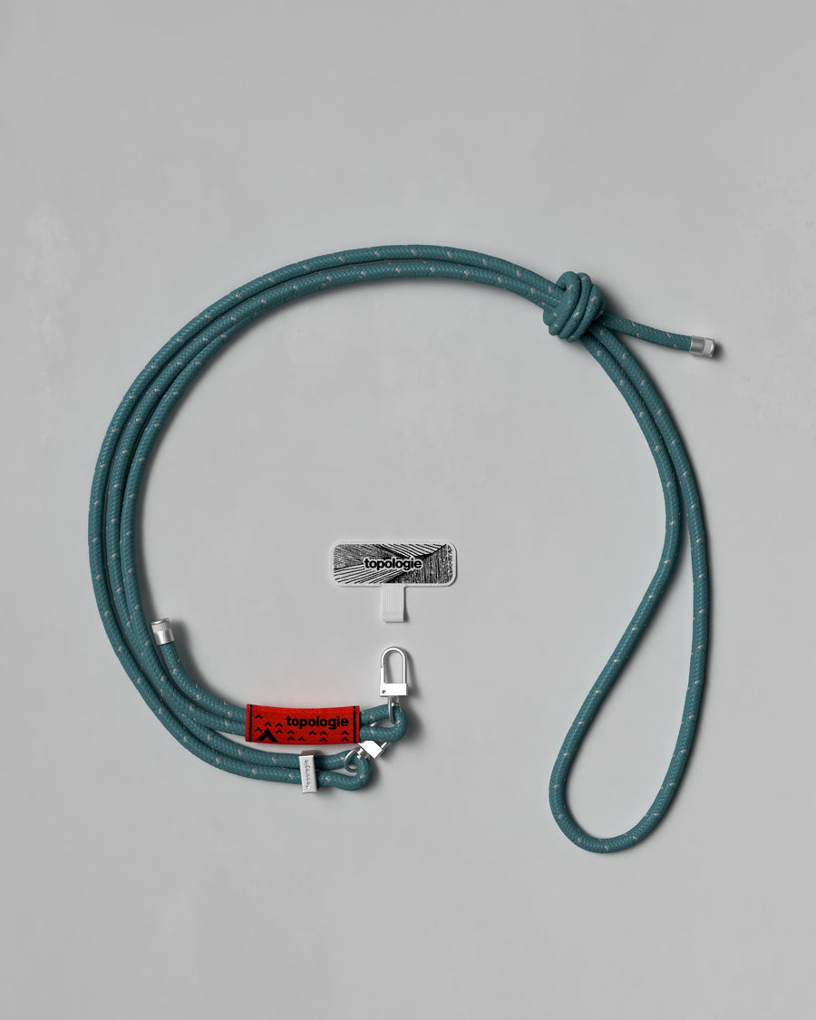 Phone Strap Adapter + 6.0mm Rope / Teal Reflective
