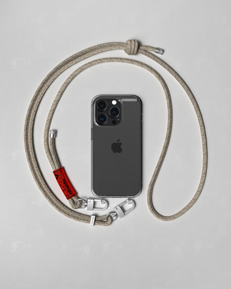 Bump Phone Case / Clear / 6.0mm Beige Melange