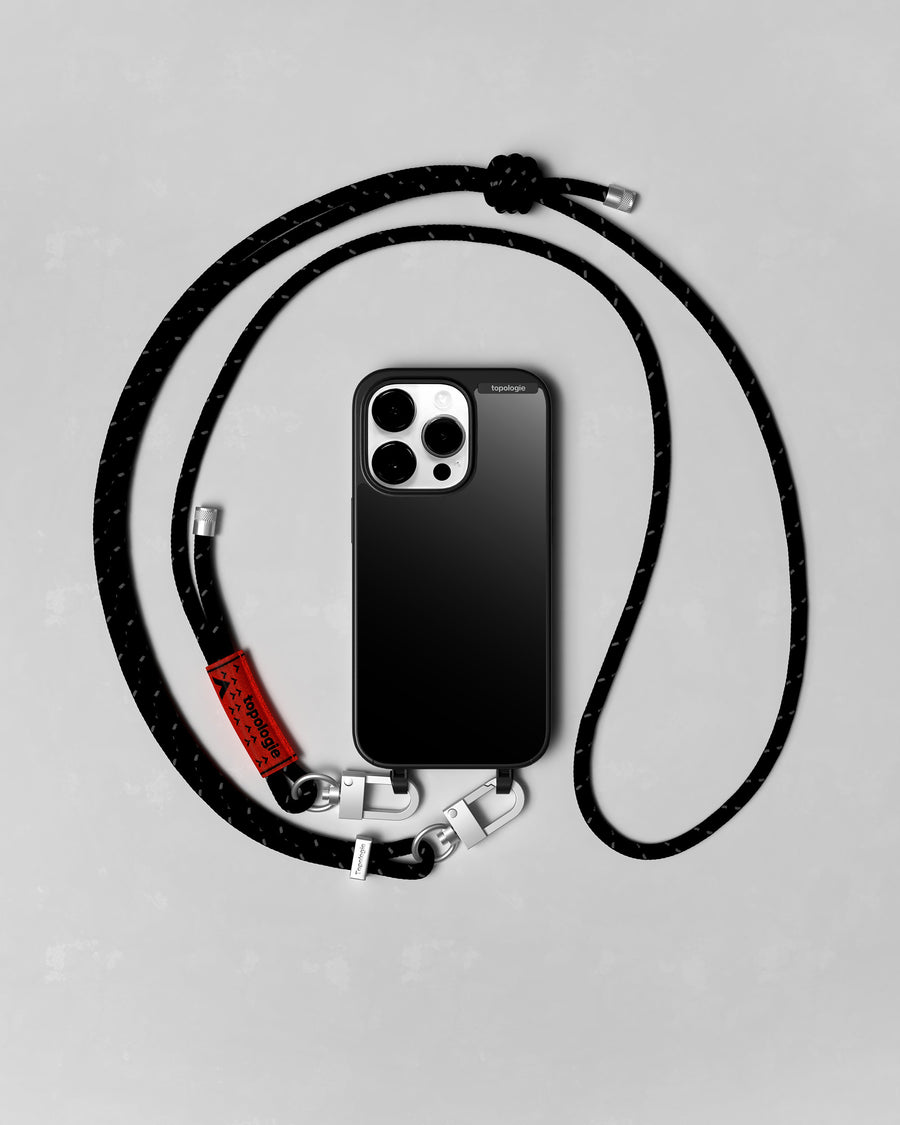 Bump Phone Case / Matte Black / Black Mirror / 6.0mm Black Reflective