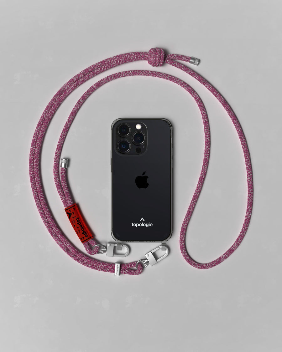 Verdon Phone Case  / Clear / 6.0mm Raspberry Melange