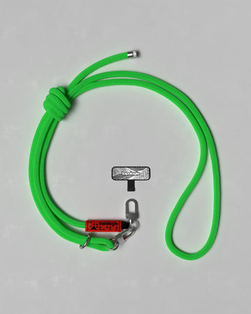 Phone Strap Adapter + Cordon 8.0mm / Vert Fluo Uni 