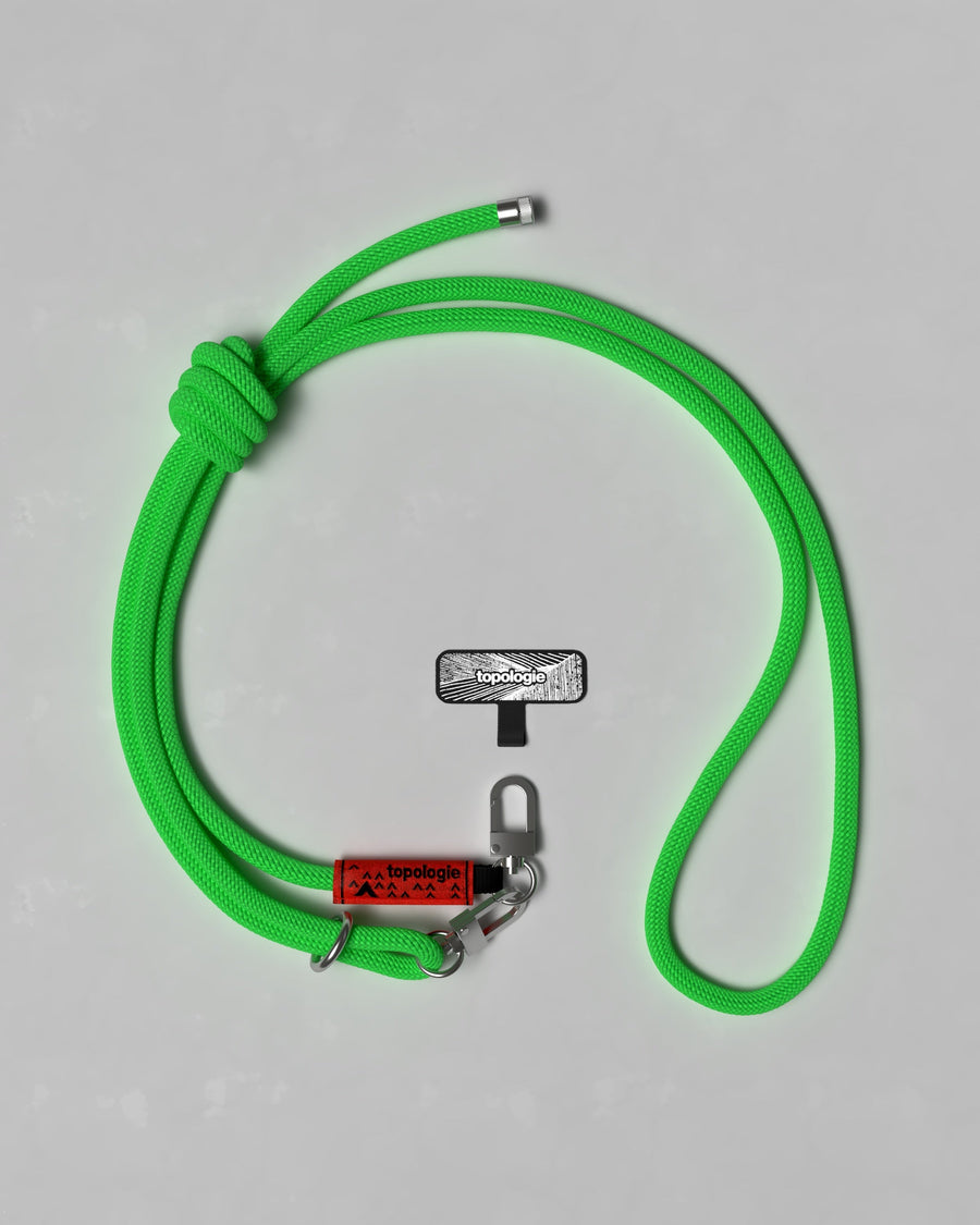 8.0mm Rope / Green Solid + Phone Strap Adapter