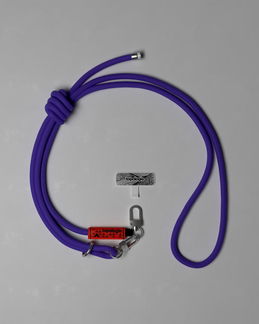 Phone Strap Adapter + 8.0mm Rope / Purple Solid
