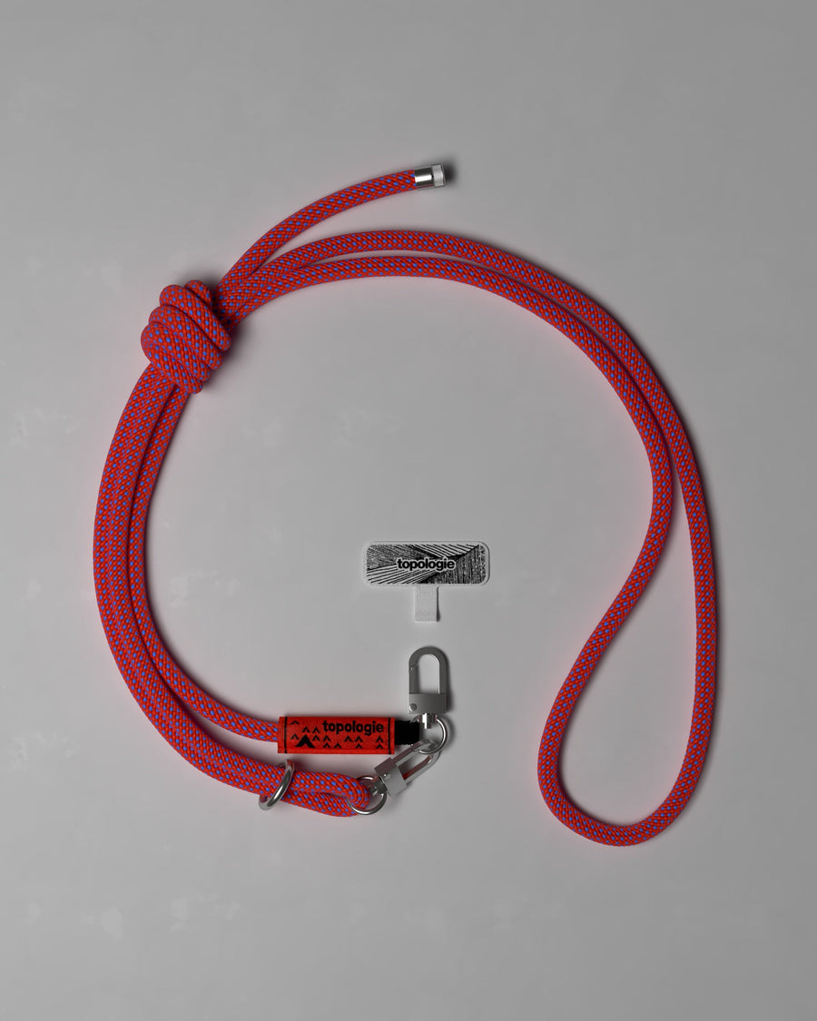 Phone Strap Adapter + Cordon 8.0mm / Rouge / Bleu Treillis