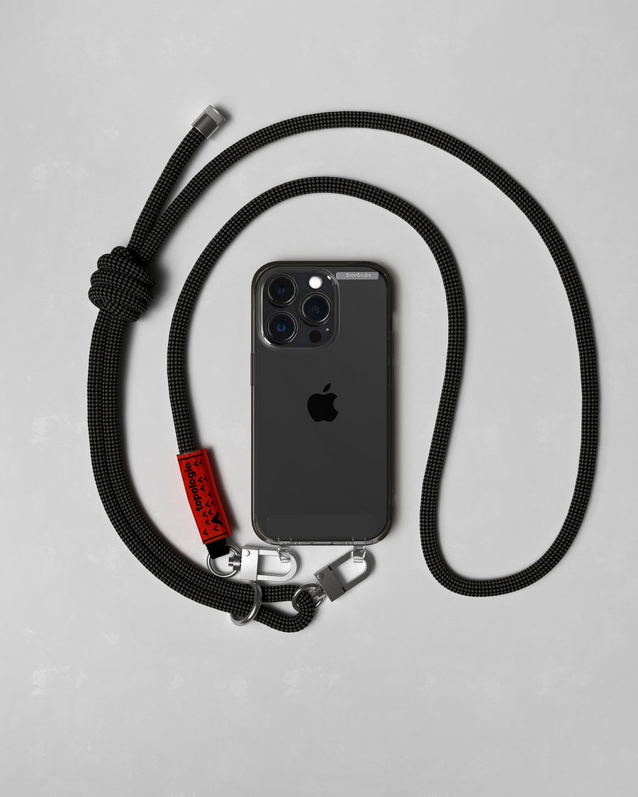 Bump Phone Case / Clear / Smoke / 8.0mm Black Lattice