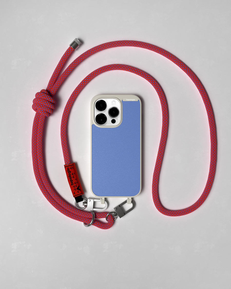 Bump Phone Case / Matte Moon / Blue Lilac / 8.0mm Red Blue Lattice