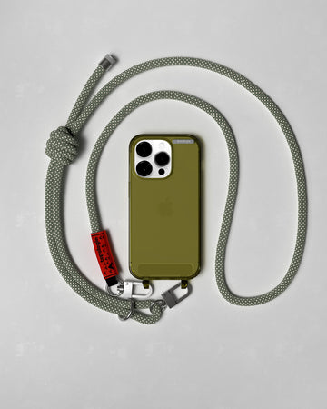 Bump Phone Case / Clear / Alpine Green / 8.0mm Sage Lattice