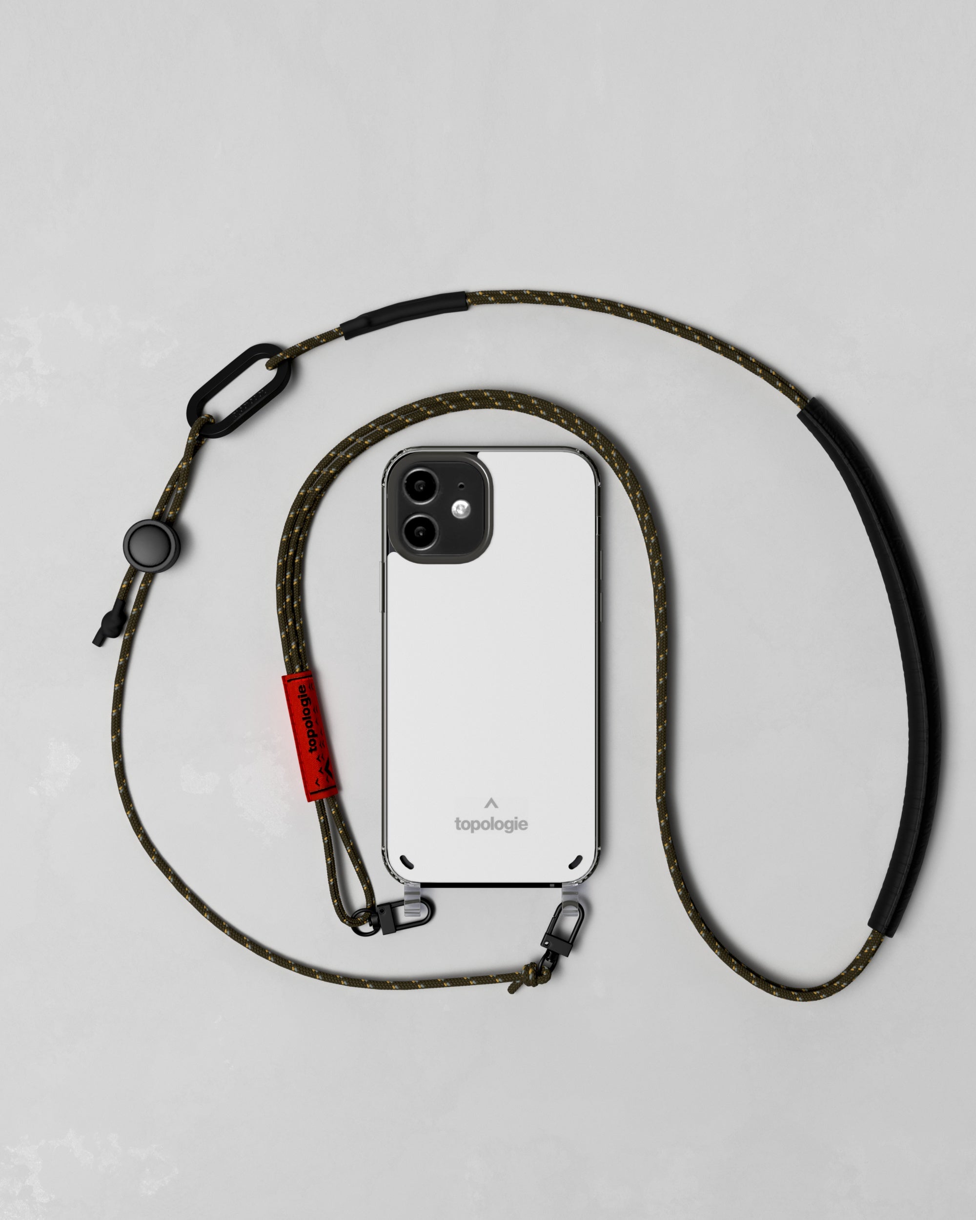 Verdon Phone Case / Dark Mirror / 3.0mm Army Green Patterned