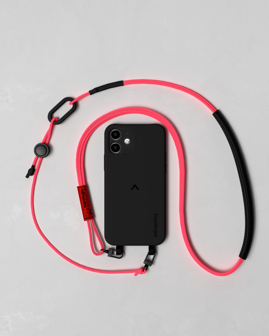Dolomites Phone Case / Black / 3.0mm Neon Pink