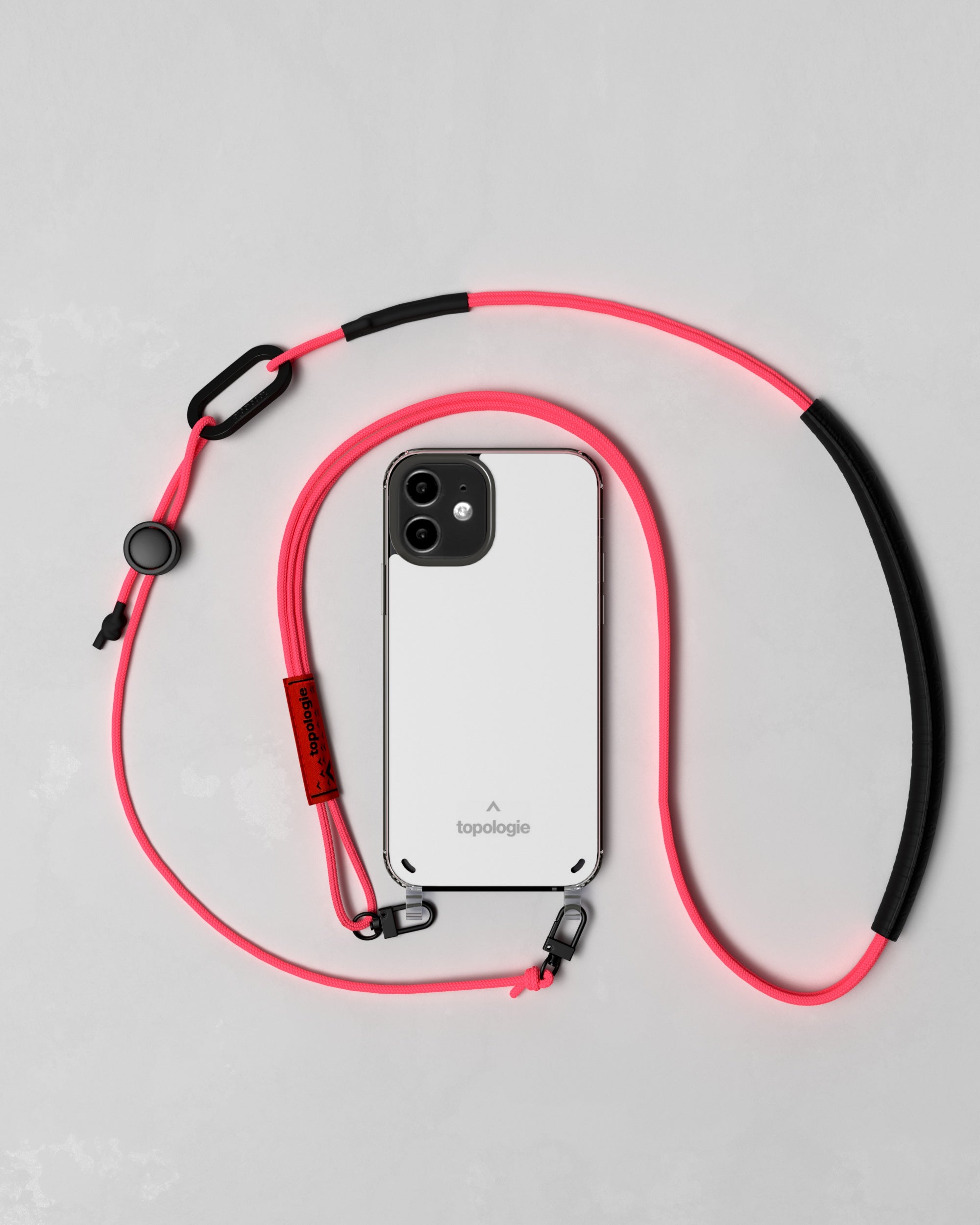 Verdon Phone Case / Dark Mirror / 3.0mm Neon Pink
