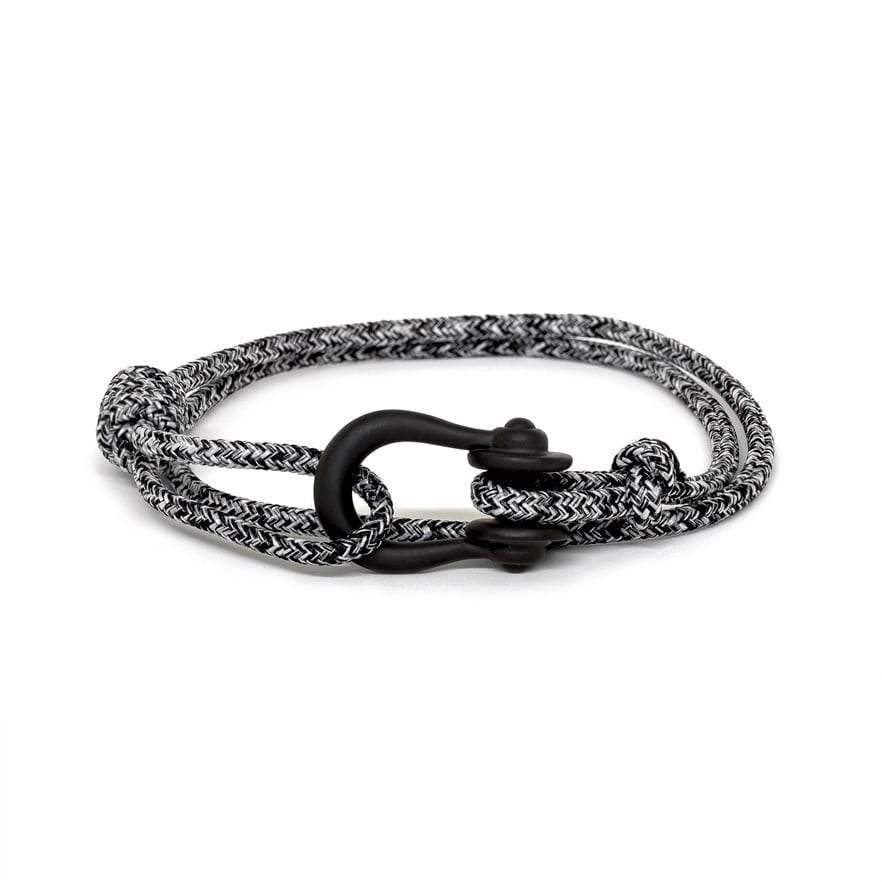 Kalymnos / Black Melange Matte Bracelet