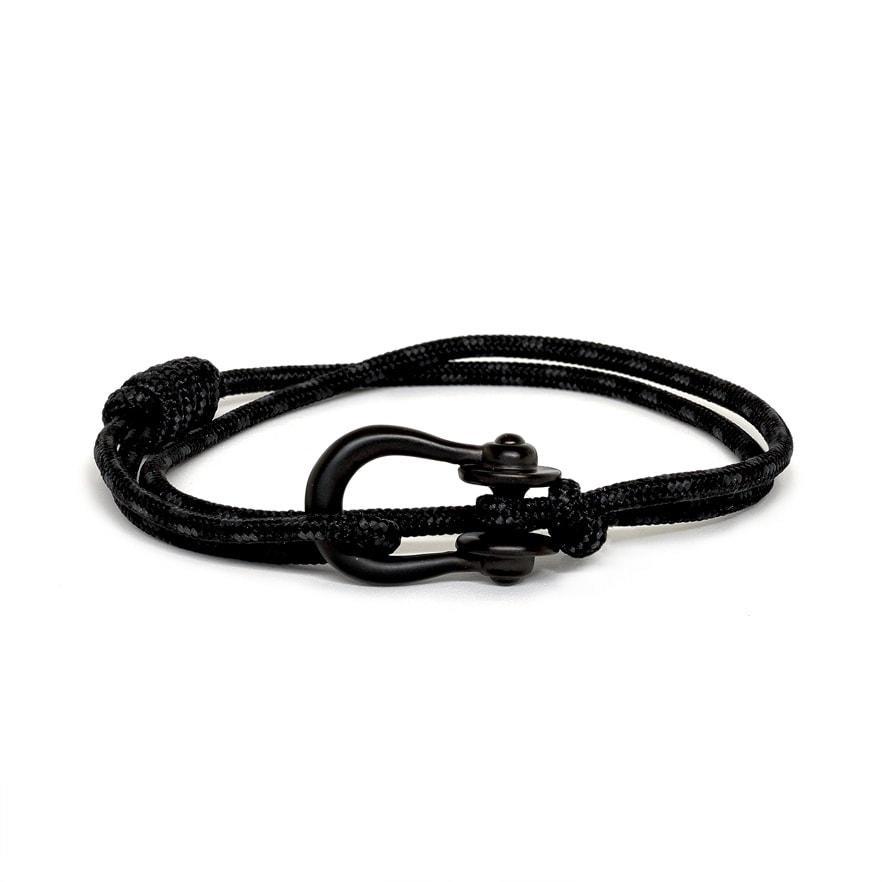 Kalymnos / Black Patterned Matte Bracelet