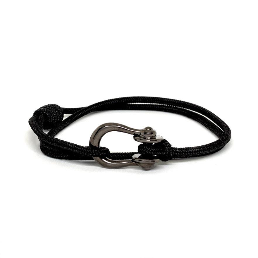 Kalymnos / Black Solid Chrome Bracelet