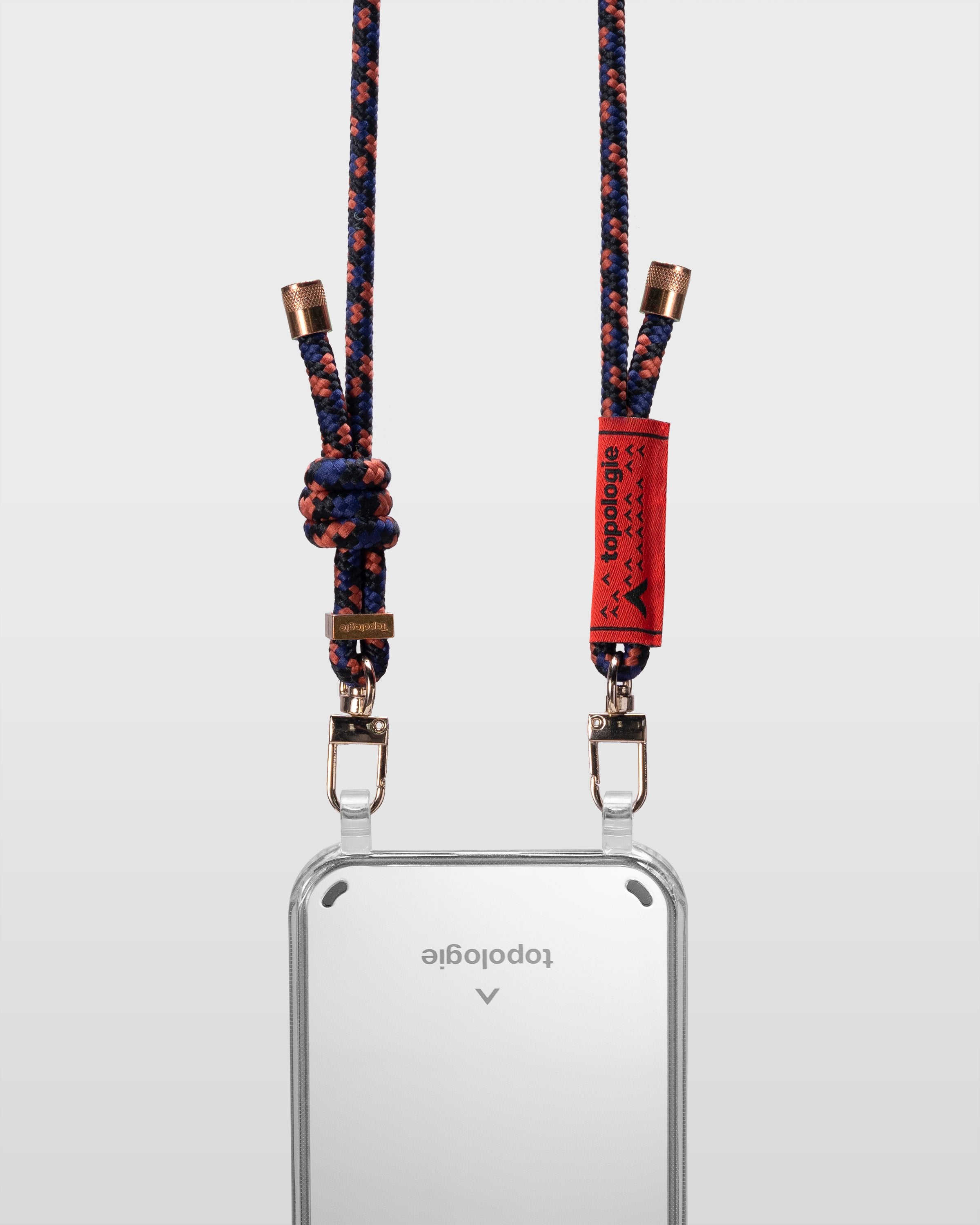 Verdon iPhone Case / Dark Mirror / 6.0mm Navy Orange