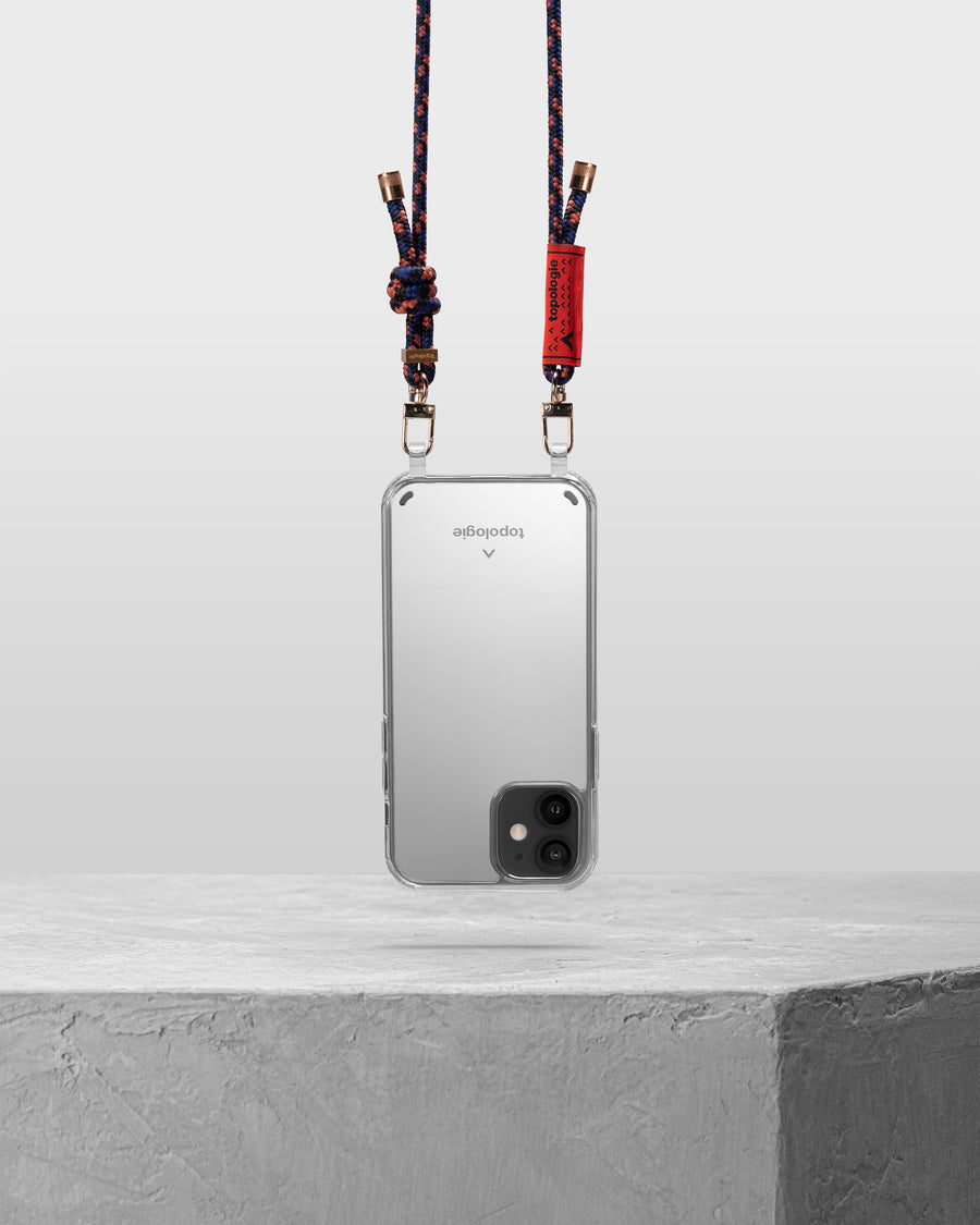 Verdon iPhone Case / Dark Mirror / 6.0mm Navy Orange